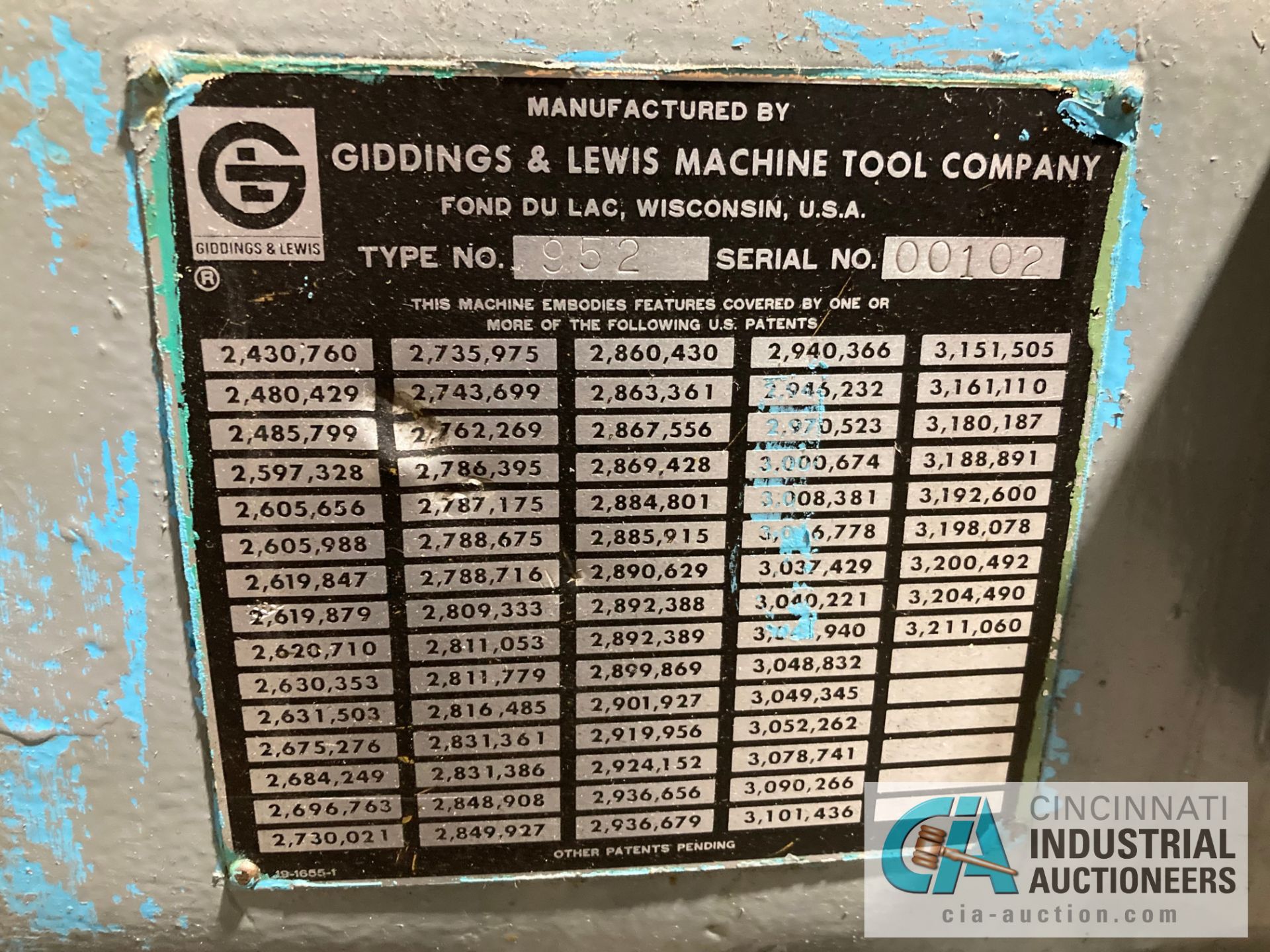 4" ARM X 11" COLUMN G&L RADIAL ARM DRILL; S/N 952-00102-66, 18" X 24" DRILL TABLE - Image 5 of 5