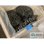 (LOT) ASSORTED CHAIN AND CORRESPONDING SPROCKETS