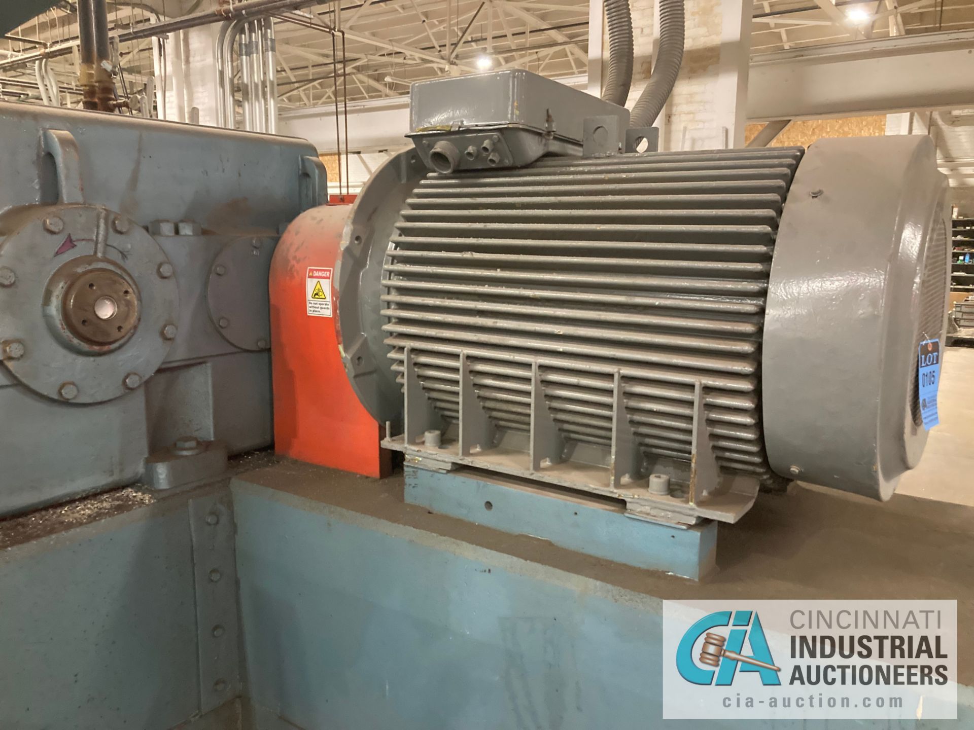 ****6" JOHNSON SINGLE SCREW EXTRUDER; S/N 4348-47, 30.1 L/D RATIO VENTED BARREL, 13.95 GEARBOX R - Image 6 of 15