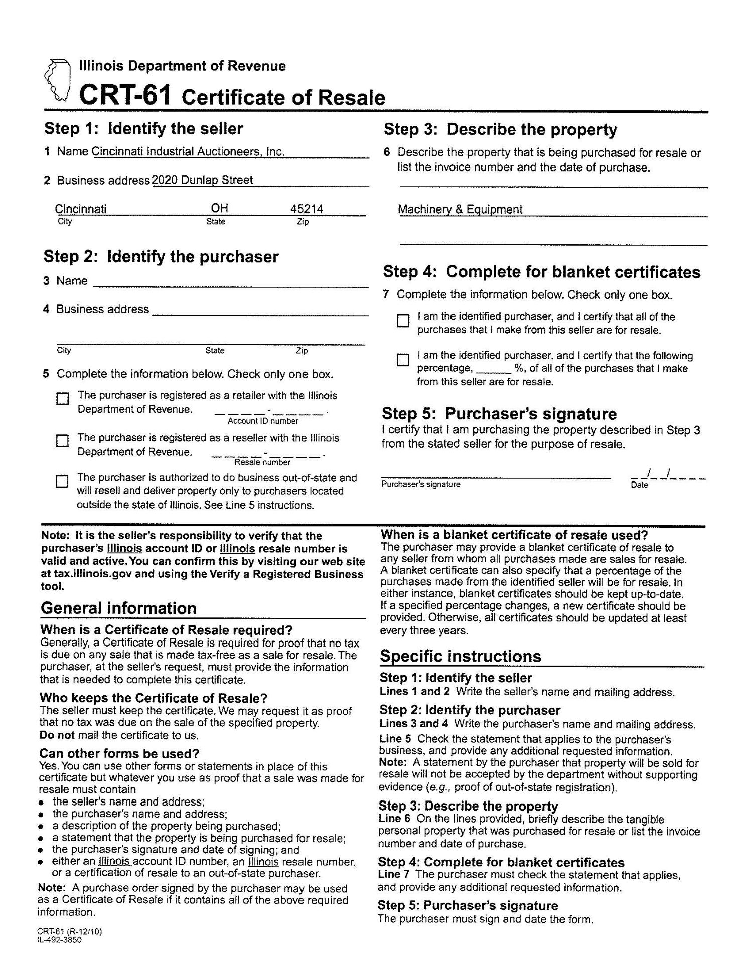 SALES TAX - 8.750% - Image 2 of 3