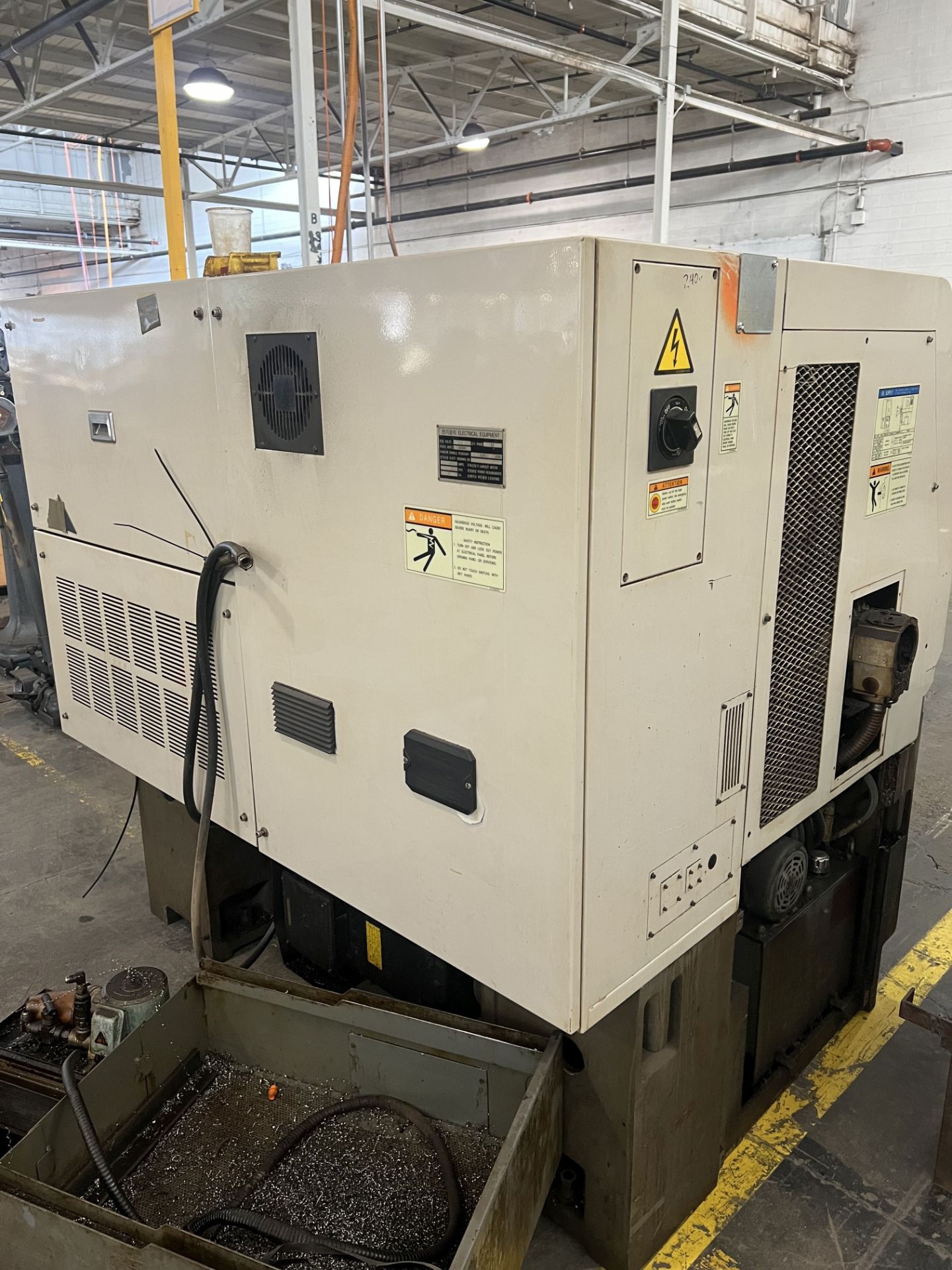 HYUNDAI MODEL HIT-8F CNC TURNING CENTER; S/N 14757002 **For convenience, the loading fee of $200.00 - Image 8 of 10