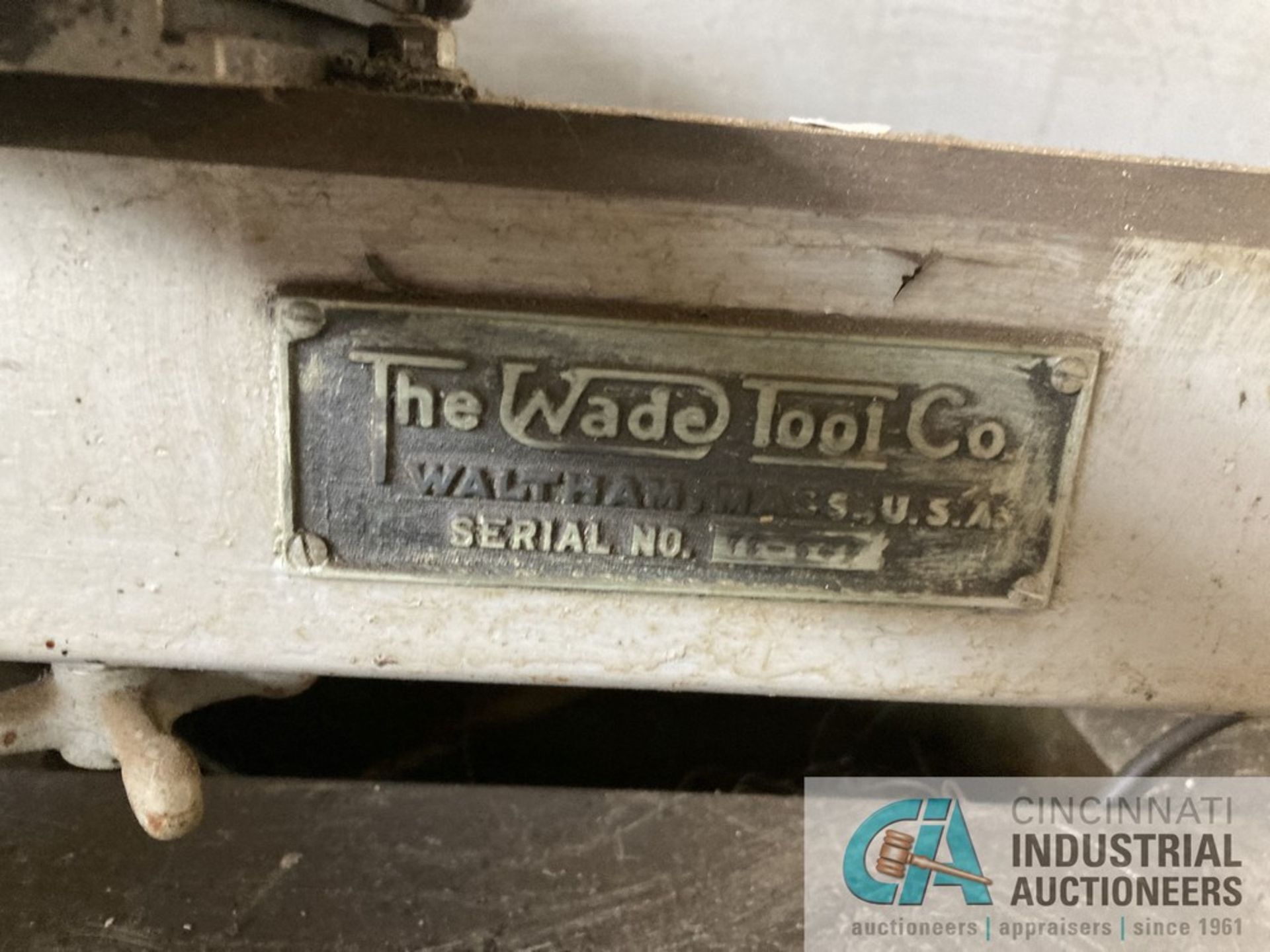 WADE CABINET LATHE, NO TAILSTOCK - Image 3 of 3