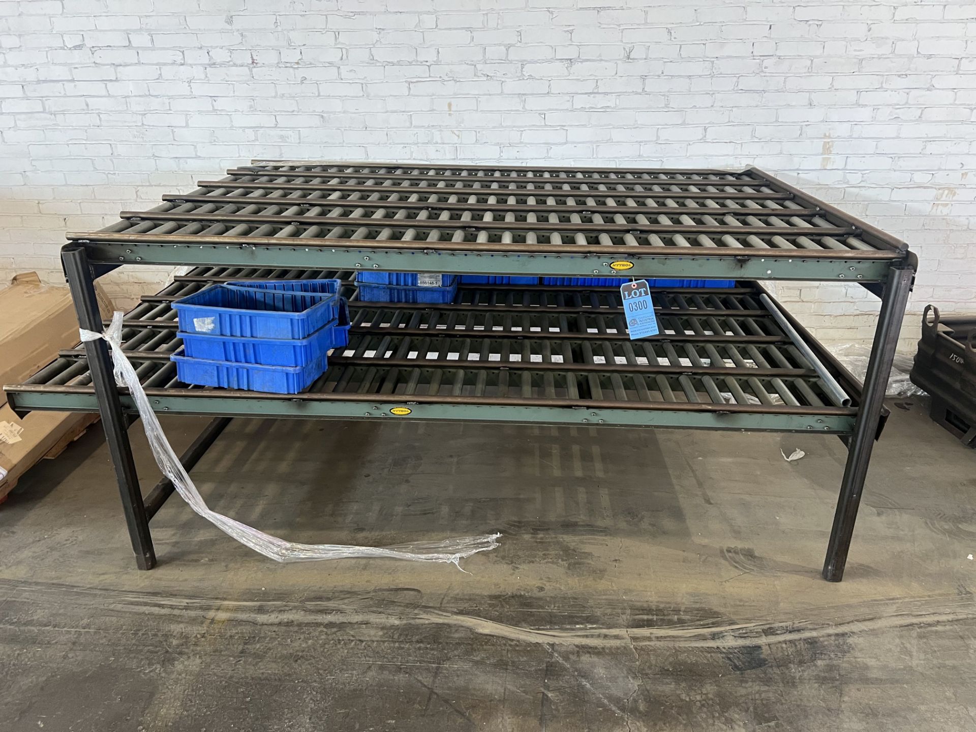 (LOT) ROLLER CONVEYOR SYSTEM; (10) 10" WIDE X 8' LONG SECTIONS **For convenience, the loading fee of