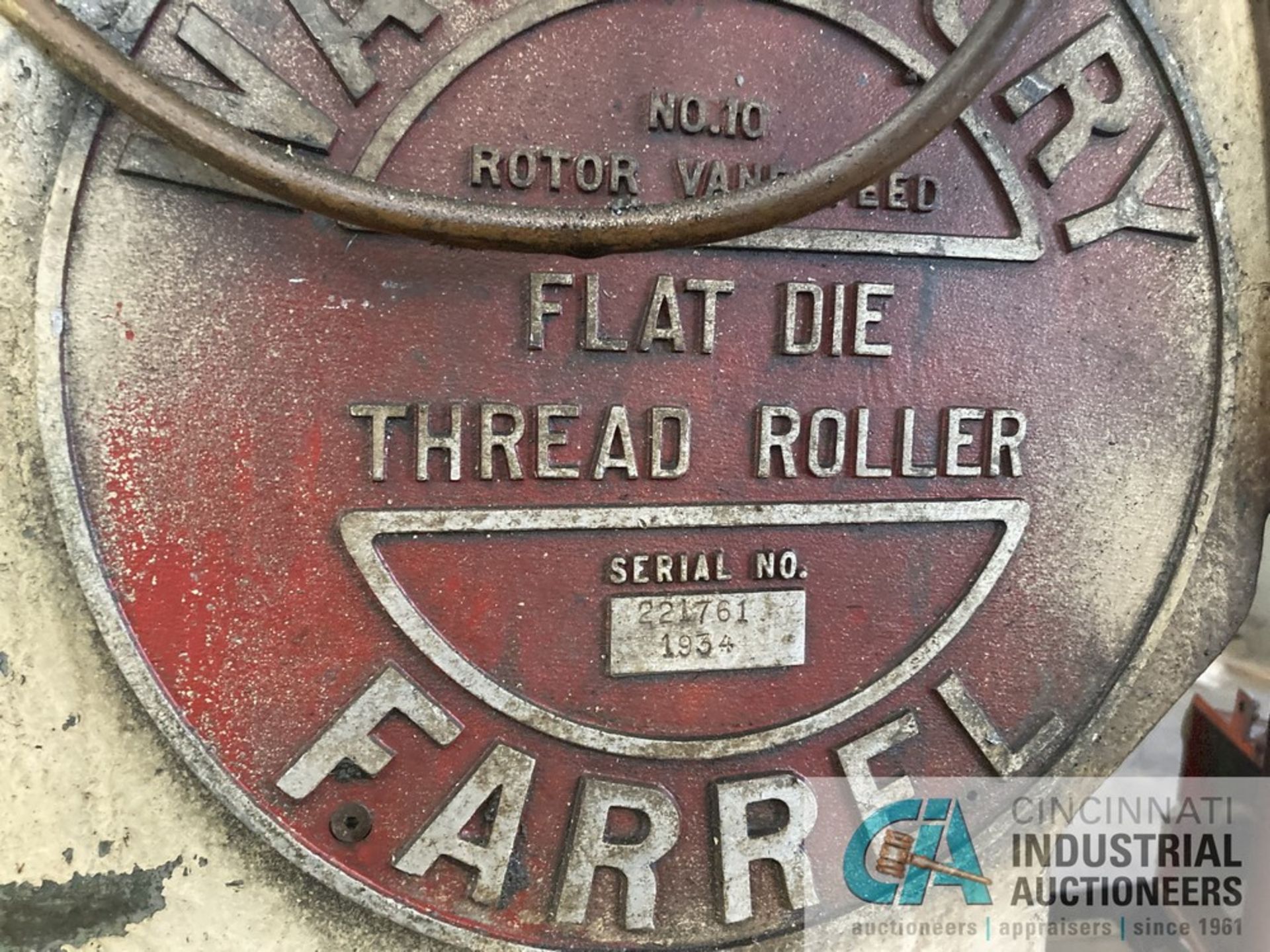 NO. 10 WATERBURY FARREL FLAT DIE THREAD ROLLER; S/N 221761, BOWL FEEDER, CONVEYOR - Image 6 of 6