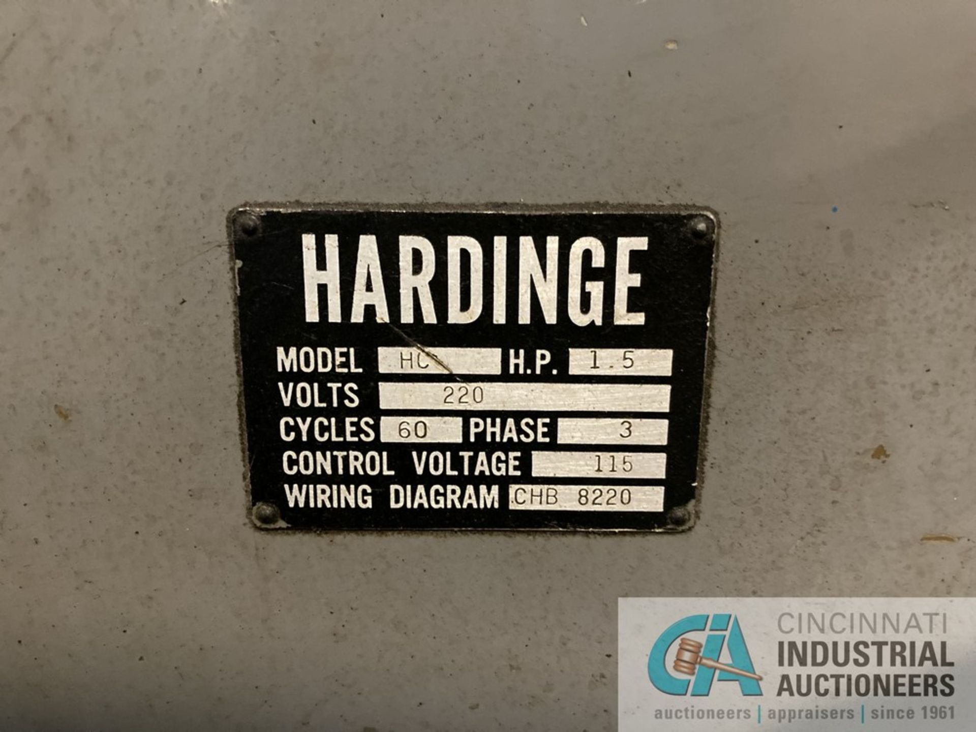 HARDINGE MODEL HC TOOLROOM LATHE - Image 4 of 4