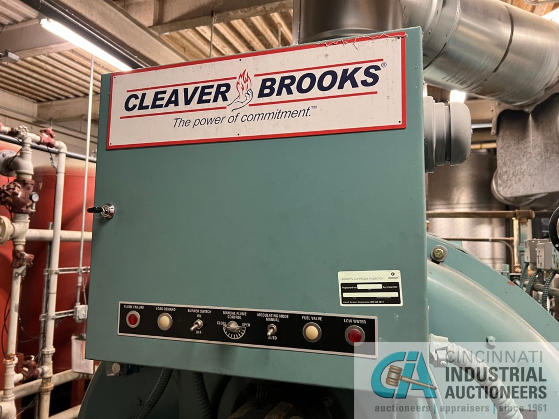 CLEAVER BROOKS MODEL CB700-150S NATURAL GAS BOILER; S/N L-106012, 150 PSI, 6,277.000 BTU/HR (NEW - Image 8 of 8