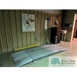 4' X 6' X 5,000 LB. DIGITAL PLATFORM SCALE WITH RAMPS AND RICE LAKE DRO **For convenience, the