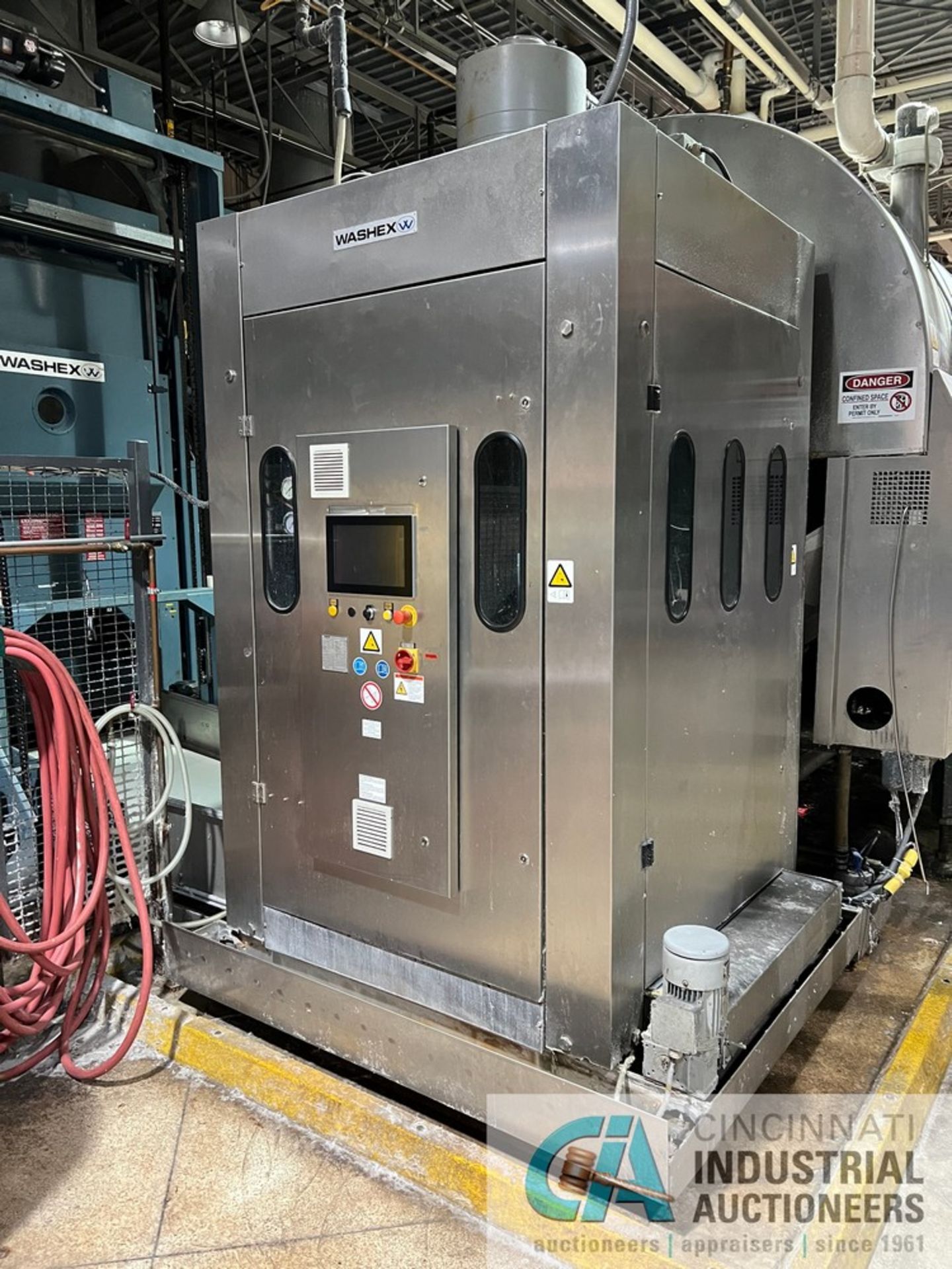 WASHEX / LAVATEC MODEL LP571 HYDRAULIC PANCAKE PRESS; S/N 571.0932, UPGRADED CONTROL IN 2022 **For - Image 2 of 4