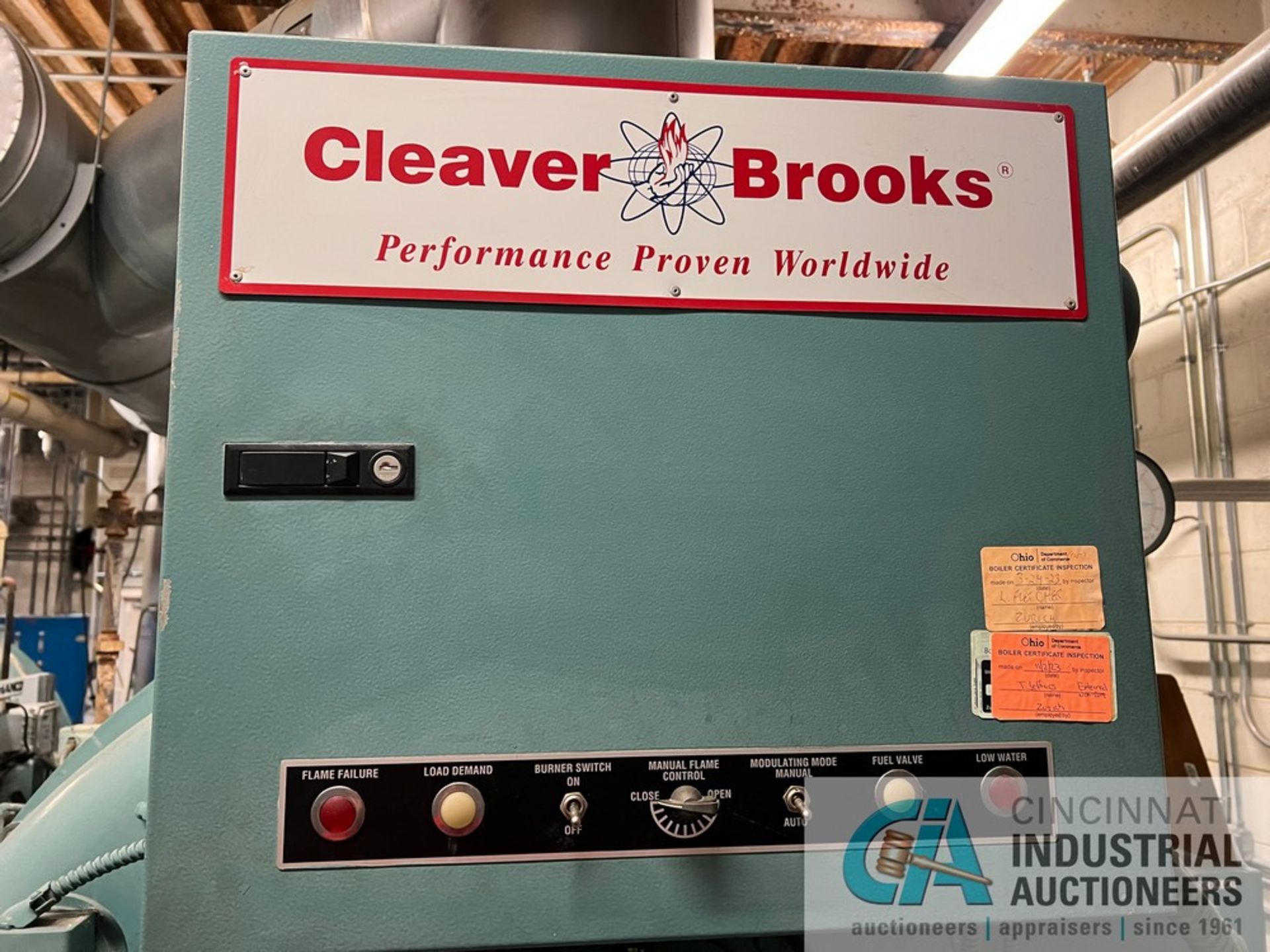 CLEAVER BROOKS MODEL CB700-150S NATURAL GAS BOILER; S/N L-104104, 150 PSI, 6,277,000 BTU/HR (NEW - Image 4 of 8