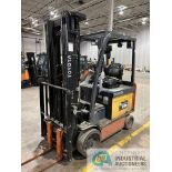 ****5,000 Lb. Toyota Model 8FBCHU25 Treaded Solid Tire Electric Lift Truck; s/n 62932, 94" 3-Stage