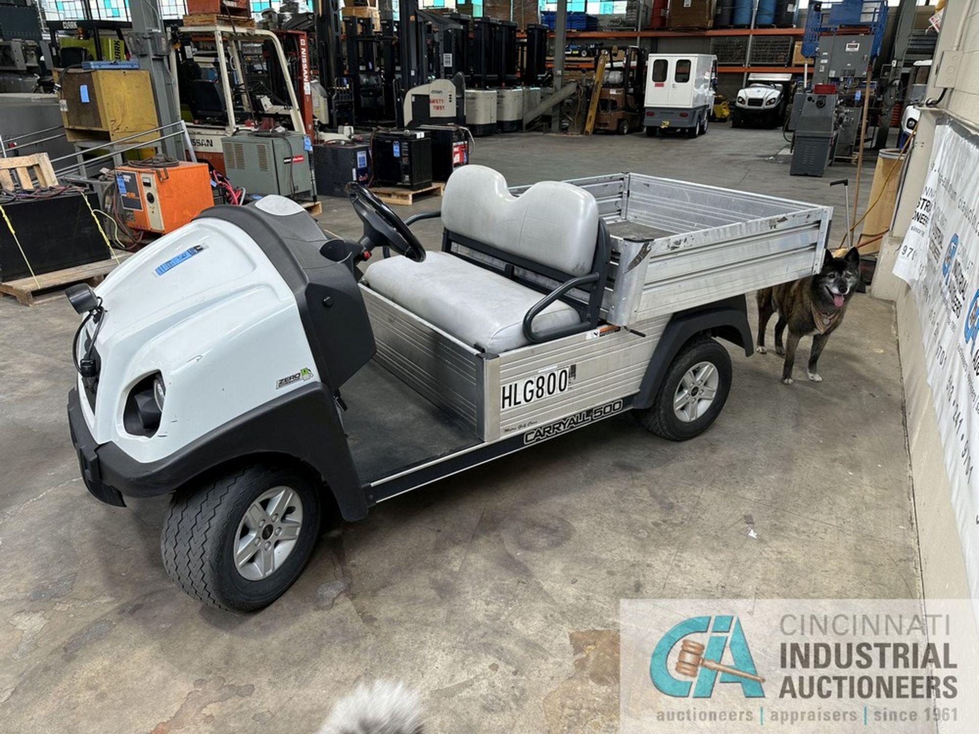 2017 CLUB CAR MODEL CARRYALL 500 ELECTRIC GOLF CART; S/N ME1708-805130, 45" X 48" X 10" DEEP DUMP - Image 6 of 17