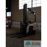 2016 CROWN MODEL RM6025-45 STAND-UP ELECTRIC REACH TRUCK W/ 250 HOURS; S/N 1A597265, 248 HOURS