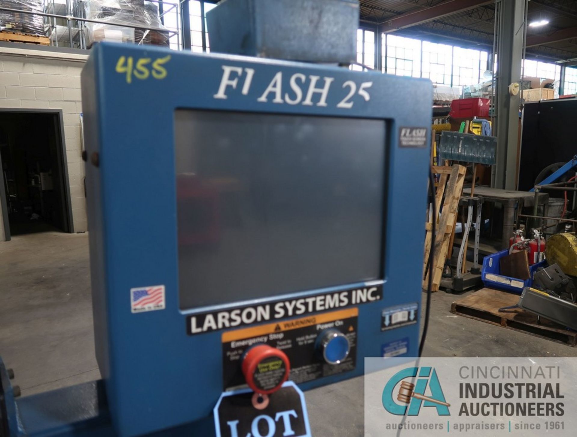 LARSON SYSTEMS MODEL FLASH 25 AUTOMATIC LOAD TESTER; S/N 4865021215, 6,000 LB. WHISPER DRIVE, 2, - Image 5 of 6