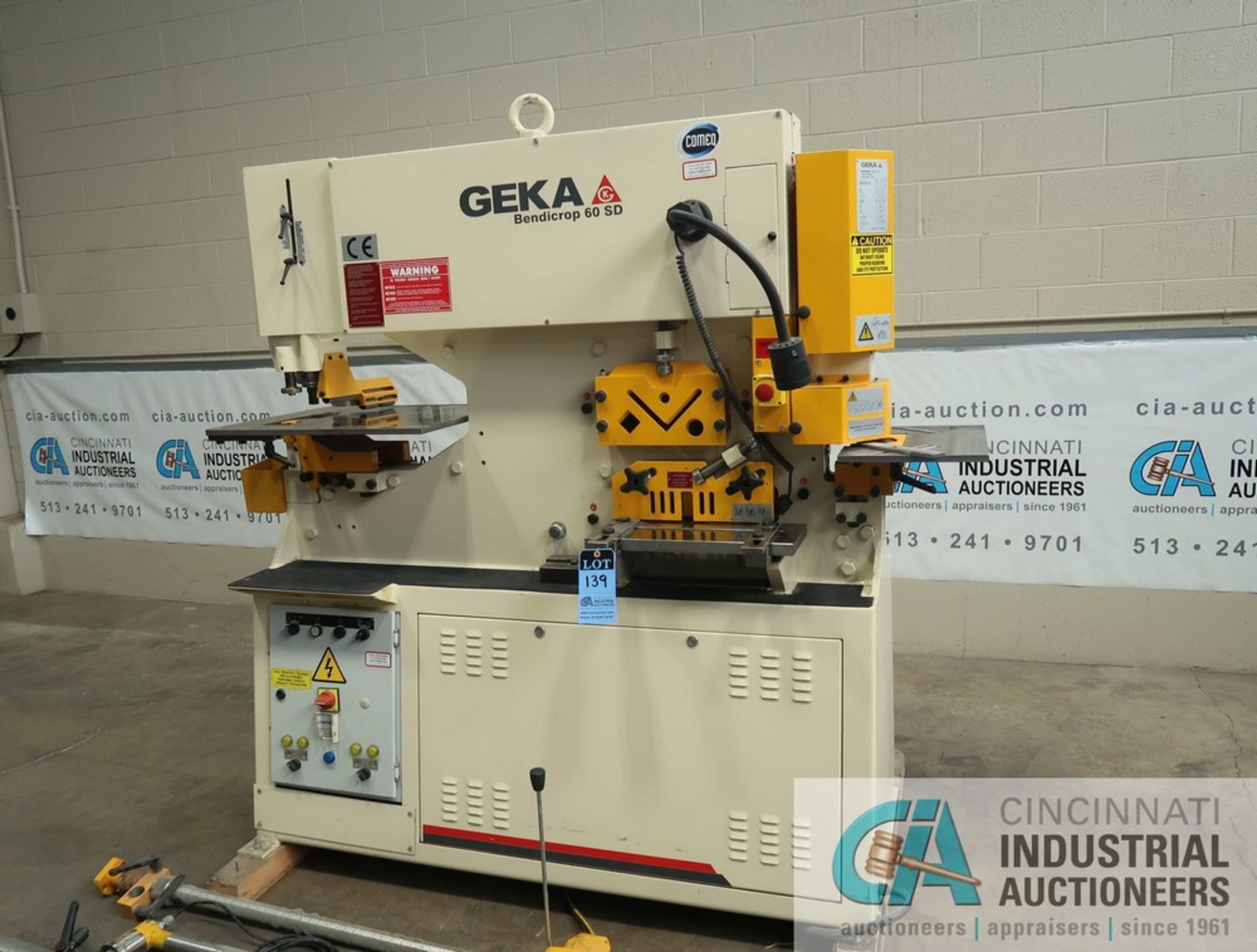2017 GEKA MODEL BENDICROP 60SD HYDRAULIC IRONWORKER - New never put in service; S/N 168718 (NEW