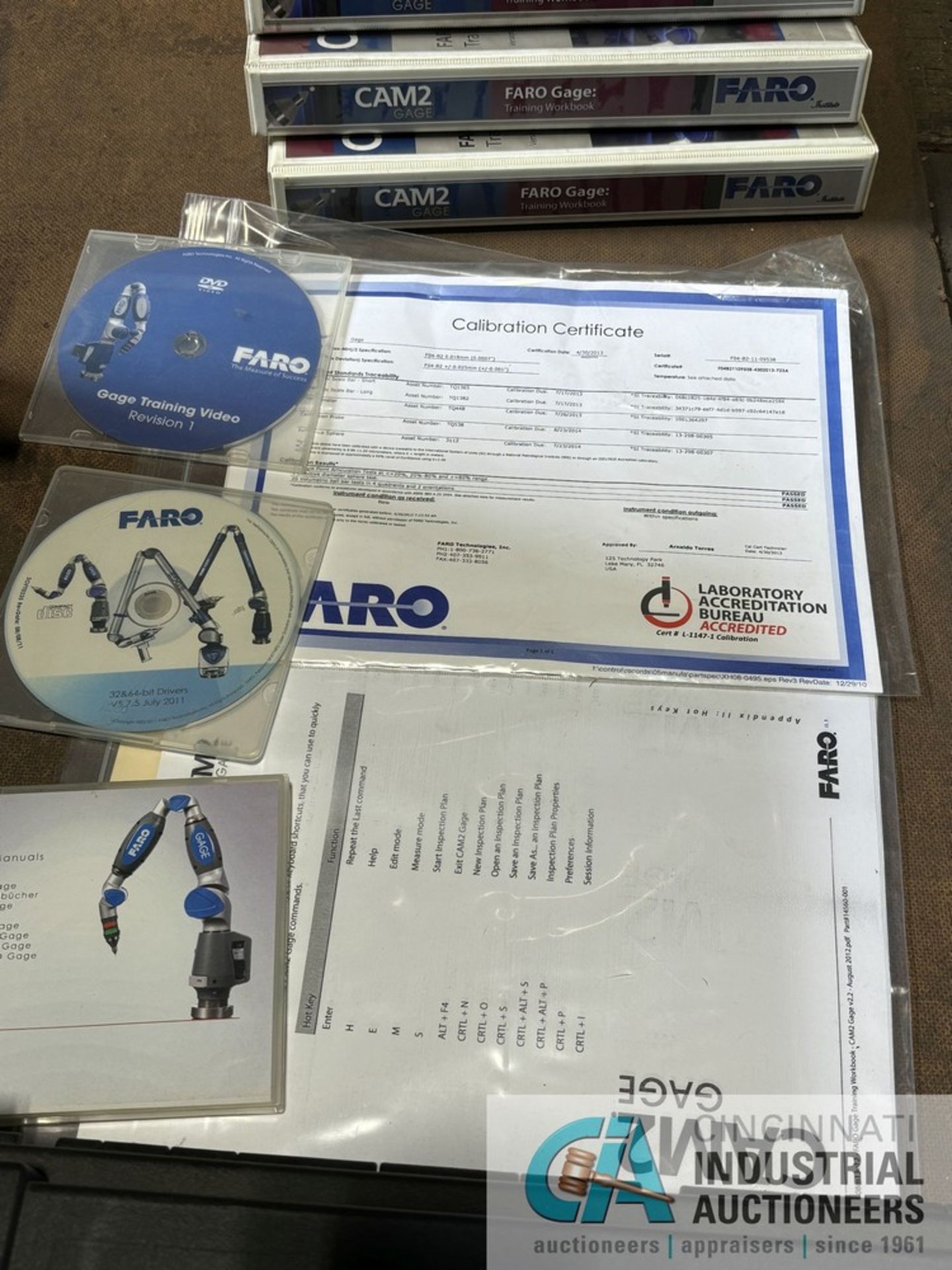 FARO MODEL GAGE PORTABLE ARM CMM; S/N F04-B2-11-0953B, NO PC, FARO VACUUM MOUNT, DOCUMENTATION, - Bild 6 aus 6