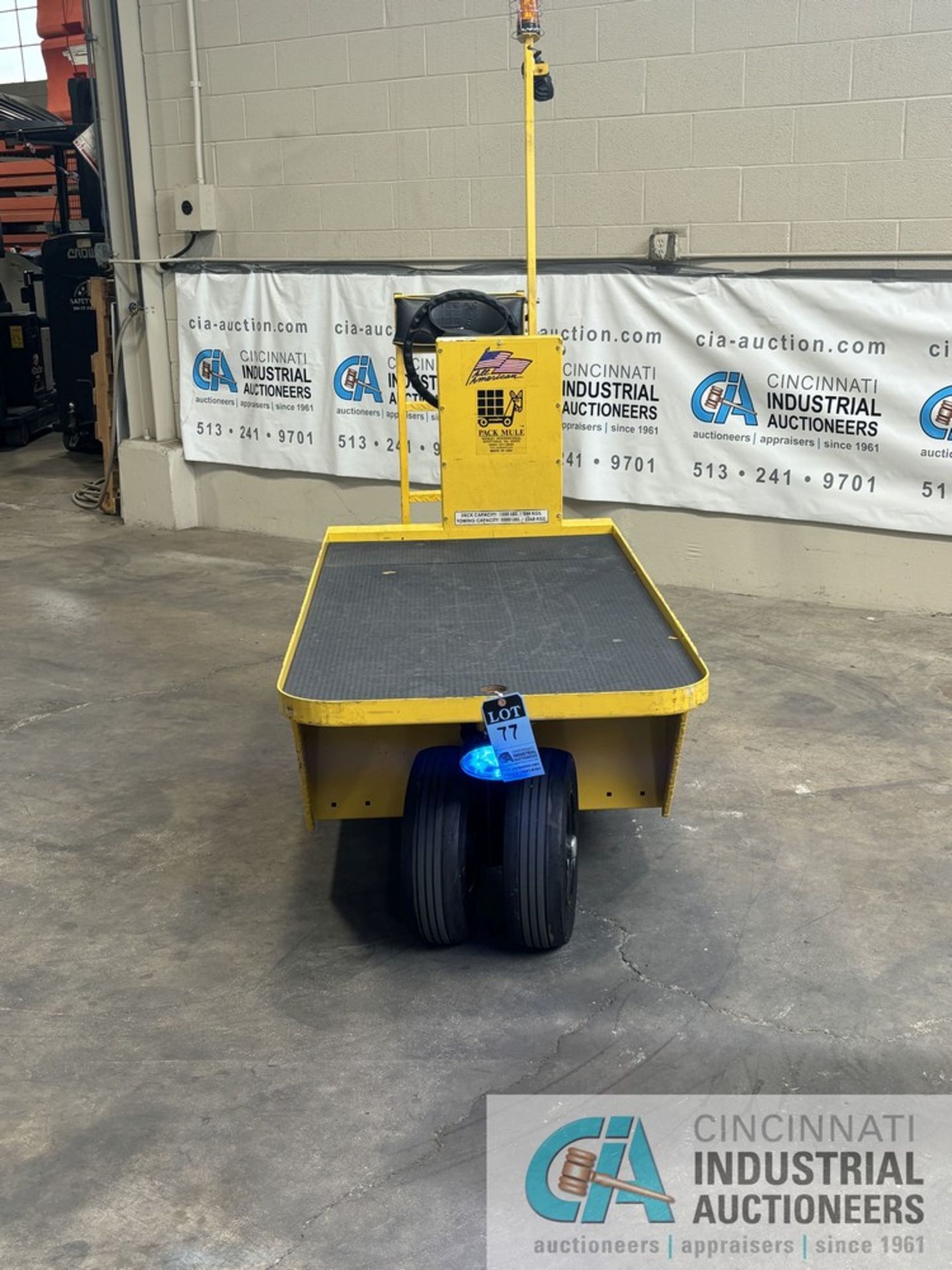 2018 PACK MULE MODEL SCT-7750-6NXGLA ELECTRIC STAND-UP STOCKCHASER / TUGGER VEHICLE; S/N SC598829, - Image 2 of 14