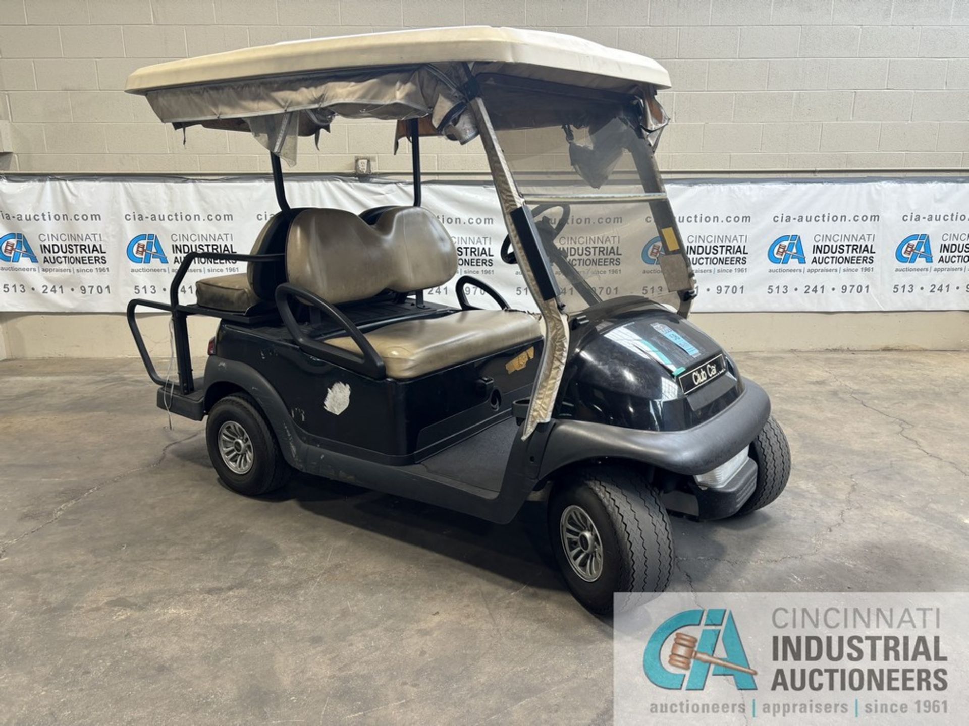 2015 CLUB CAR FOUR-PASSENGER ELECTRIC GOLF CART; S/N JH1541-596913, 48-VOLT, HOURS N/A, No Charger