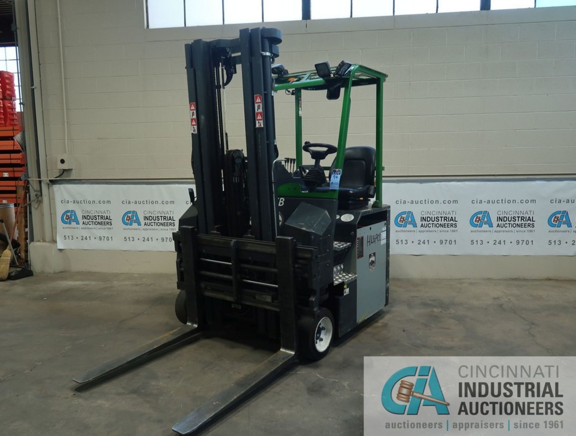 2016 COMBILIFT MODEL C6000CBE MULTI-DIRECTIONAL ELECTRIC FORKLIFT; S/N 31964, 4,575 HOURS SHOWING,