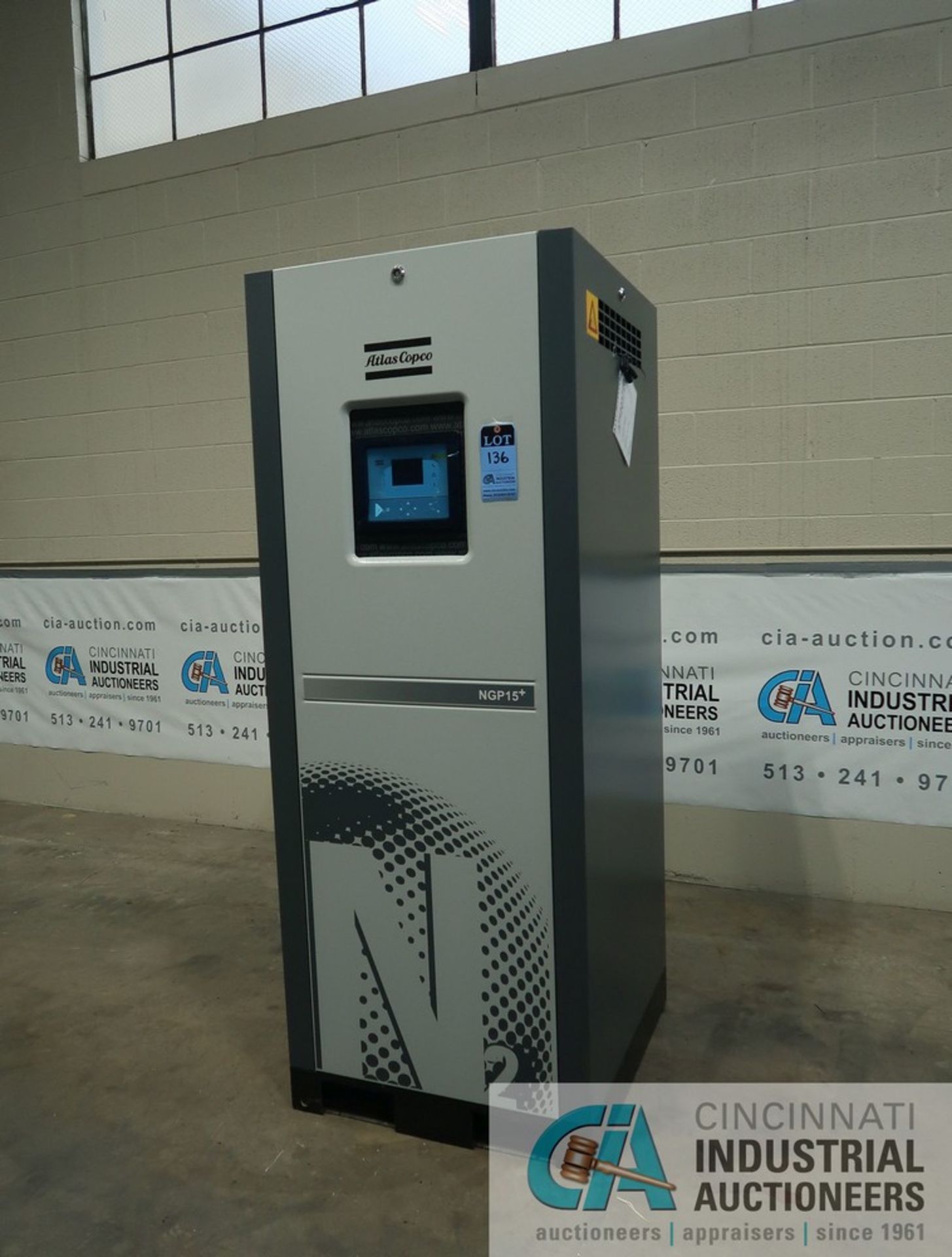 2017 ATLAS-COPCO MODEL NGP15+% NITROGEN GENERATOR - New never put in service; S/N AP1205720 (MFG.