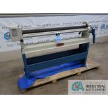 16-GA. X 50" BAILEIGH MODEL SR-5016M MANUAL SLIP ROLL MACHINE; S/N 081735 (NEW 9-2018) - Like new,