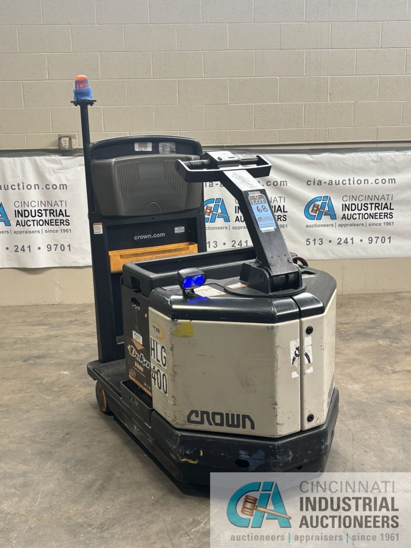 2016 CROWN MODEL TR4500 SERIES STAND-UP ELECTRIC TUGGER; S/N 10011623, 24-VOLT, 3,660 HOURS SHOWING,