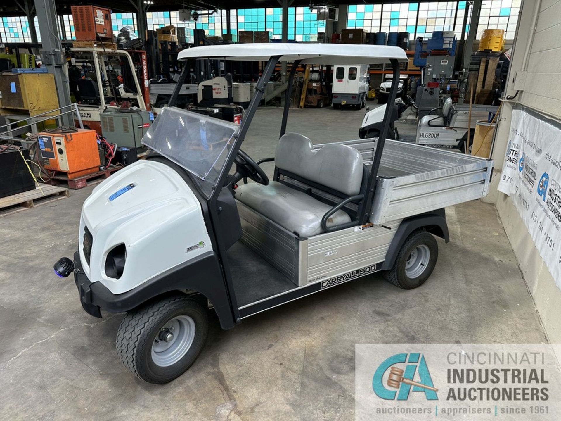 2021 CLUB CAR MODEL CARRYALL 500 ELECTRIC GOLF CART; S/N ME2127-187271, 45" X 48" X 10" DEEP DRUMP - Image 5 of 14