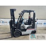 5,000 LB. NISSAN MODEL 50 LPG SOLID TIRE FORKLIFT; S/N CP1F2-9P2368, 187" LIFT HEIGHT, 83" MAST