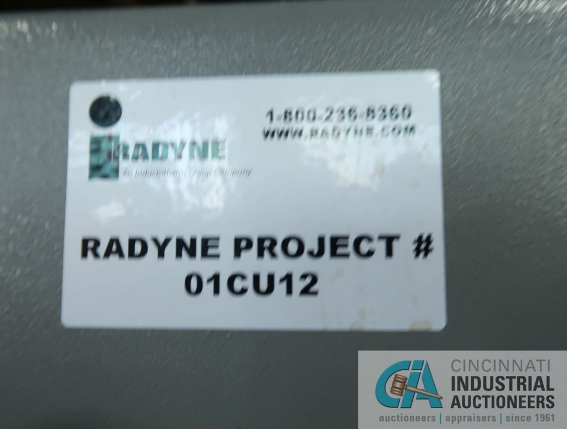 100 KW THERMATOOL RADYNE MODEL CFM3-1006460 INDUCTION HEATER; S/N 2778, 2-STATION HEAT STATION AND - Image 13 of 16