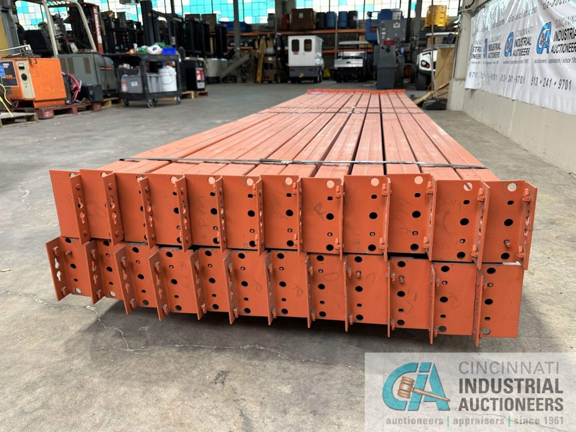 4-3/4" FACE X 136" WIDE INTERLAKE PALLET RACK STEP CROSSBEAMS - to be sold by the piece multiplied - Image 6 of 14