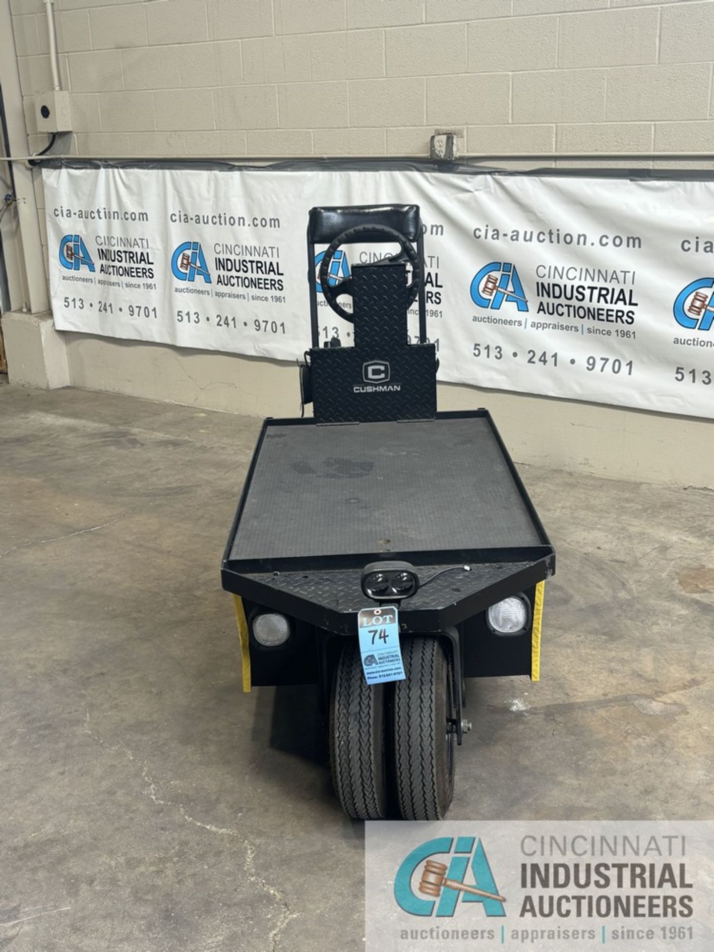 CUSHMAN STOCKCHASER ELECTRIC STAND-UP UTILITY CART; S/N 3484373, WITH BUILT IN 24-VOLT CHARGER - Image 2 of 9