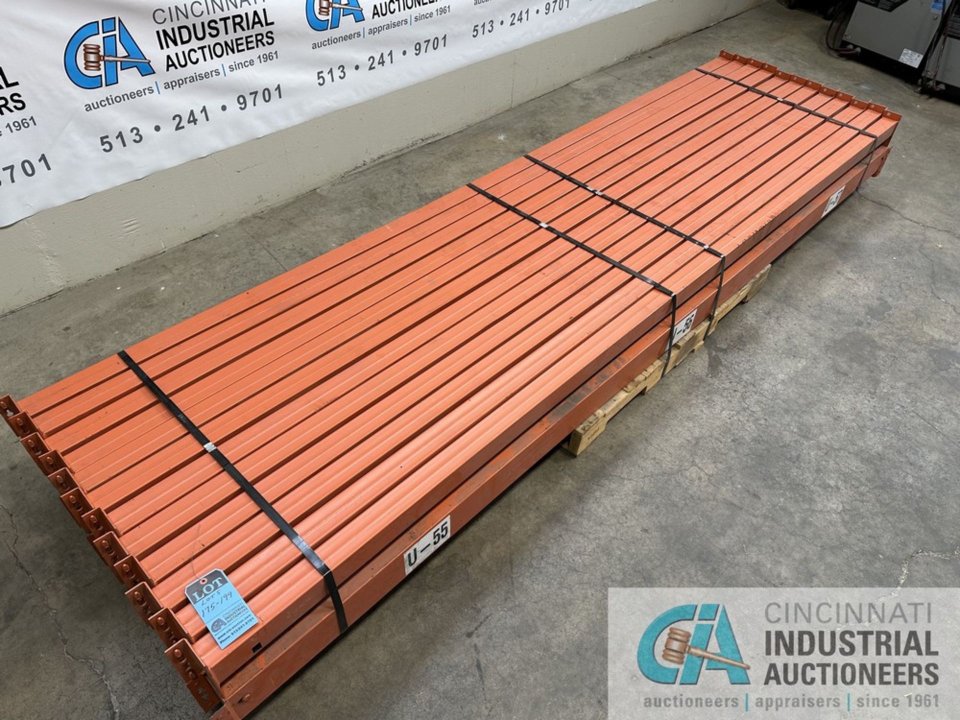 4-3/4" FACE X 136" WIDE INTERLAKE PALLET RACK STEP CROSSBEAMS - to be sold by the piece multiplied - Image 3 of 14