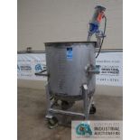 125 GALLON STAINLESS STEEL PORTABLE MIXING BOWL WITH CLEVELAND EASTERN MIXER