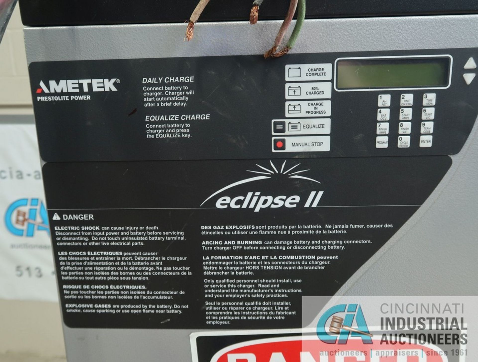 48-VOLT AMETEK PRESTOLITE MODEL 1200EC3F-24S-HE ECLIPSE II BATTERY CHARGER; S/N 316CS48756, 3-PHASE, - Image 3 of 5