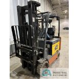 ****5,000 Lb. Toyota Model 8FBCHU25 Treaded Solid Tire Electric Lift Truck; s/n62188, 94" 3-Stage