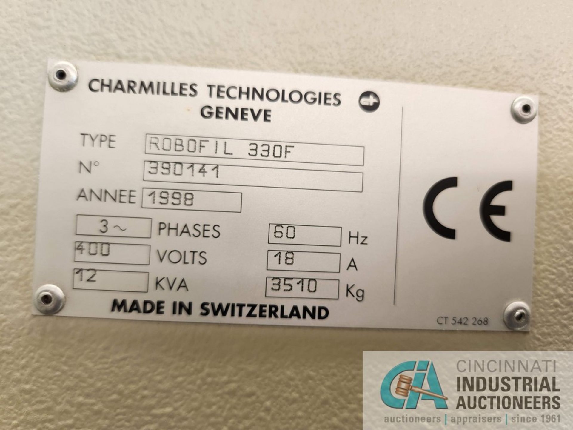 CHARMILLES TECHNOLOGIES ROBOFIL 330F WIRE EDM; S/N 390141, FILTRATION SYSTEM, CHARMILLES FANUC - Image 7 of 13
