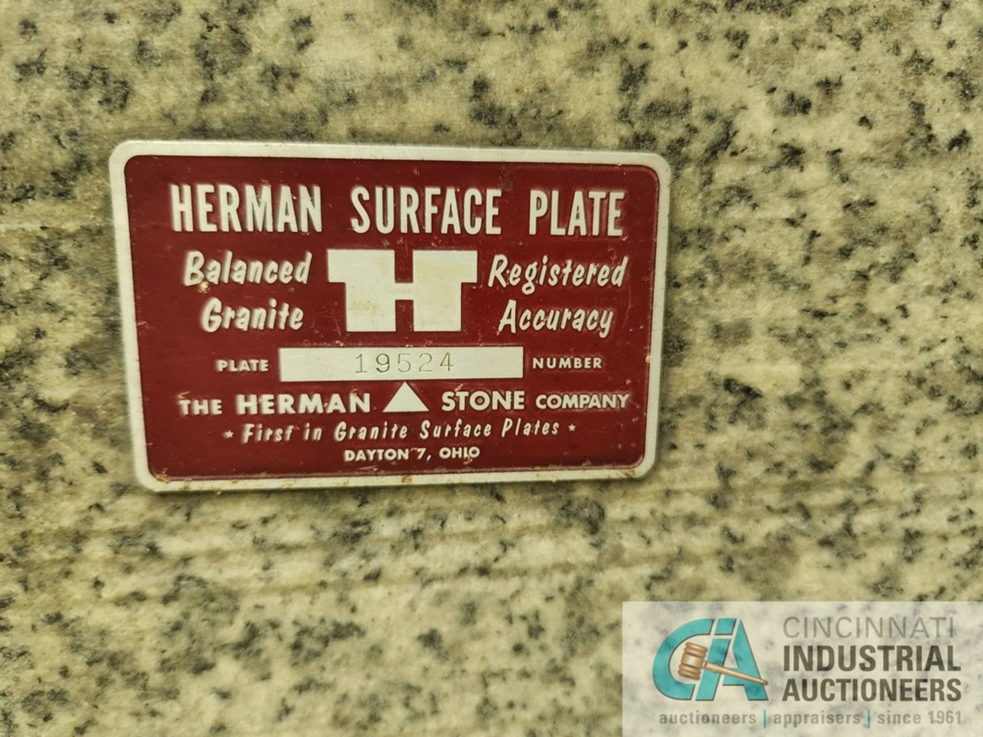 24" X 72" X 12" HERMAN GRANITE SURFACE PLATE W/ STAND - Image 3 of 3