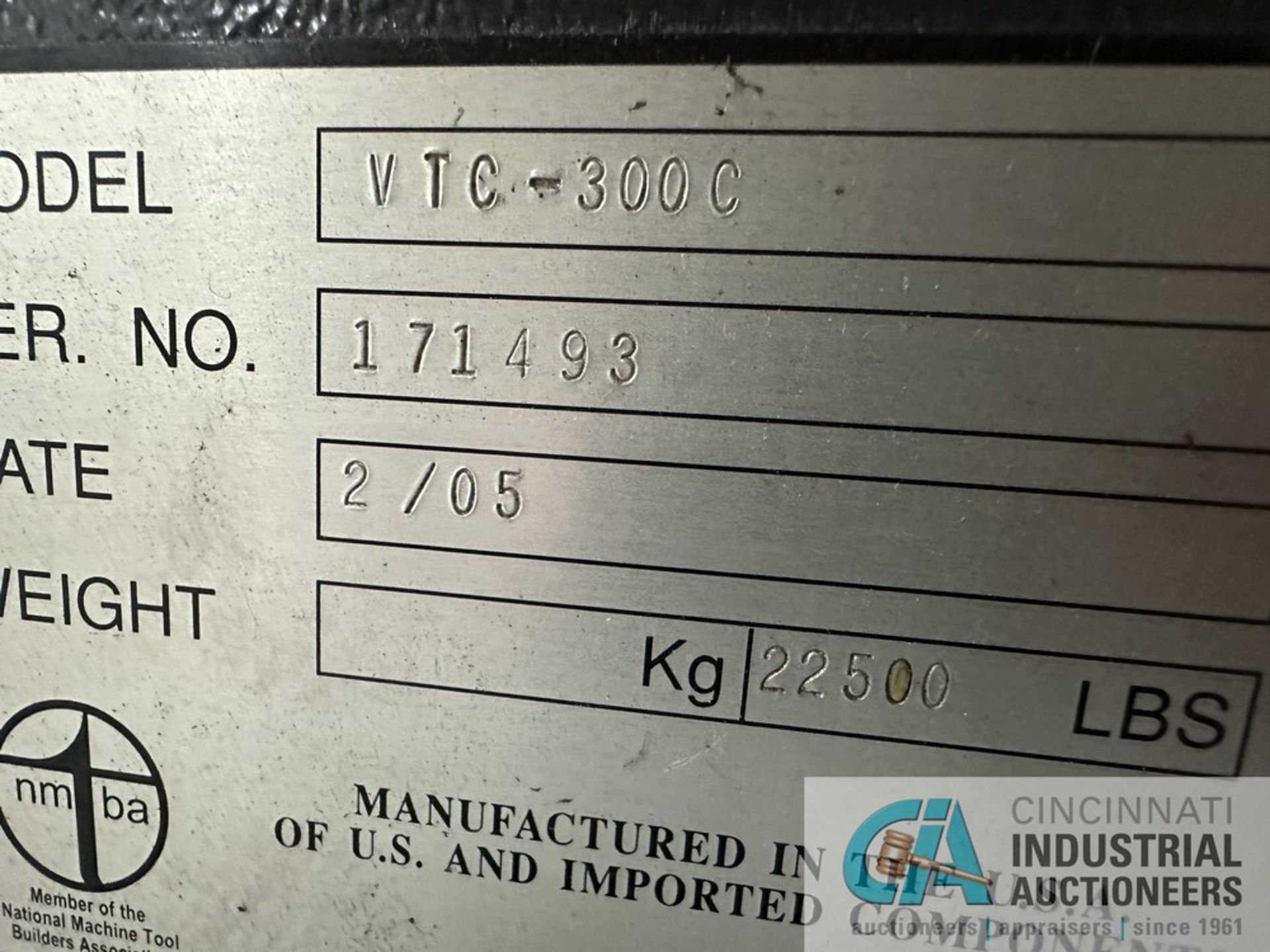 Mazak Model VTC-300C CNC Vertical Machining Centers; s/n 171493 (2005) 3-Axis Vertical Machining - Image 8 of 14