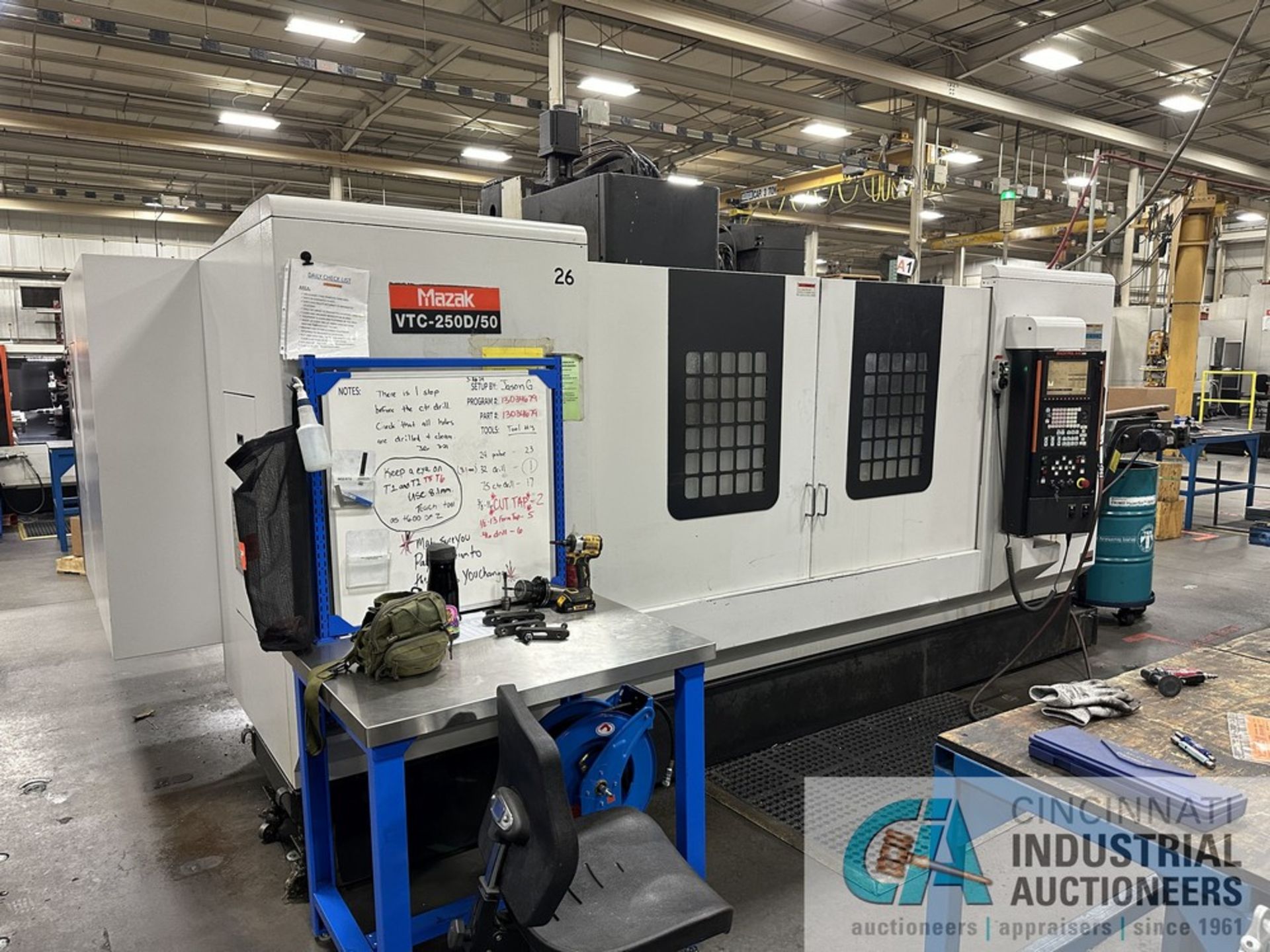 Mazak Model VTC-250D/50 CNC Vertical Machining Center; s/n 182529 (2006) 3-Axis Vertical Machining - Image 2 of 16