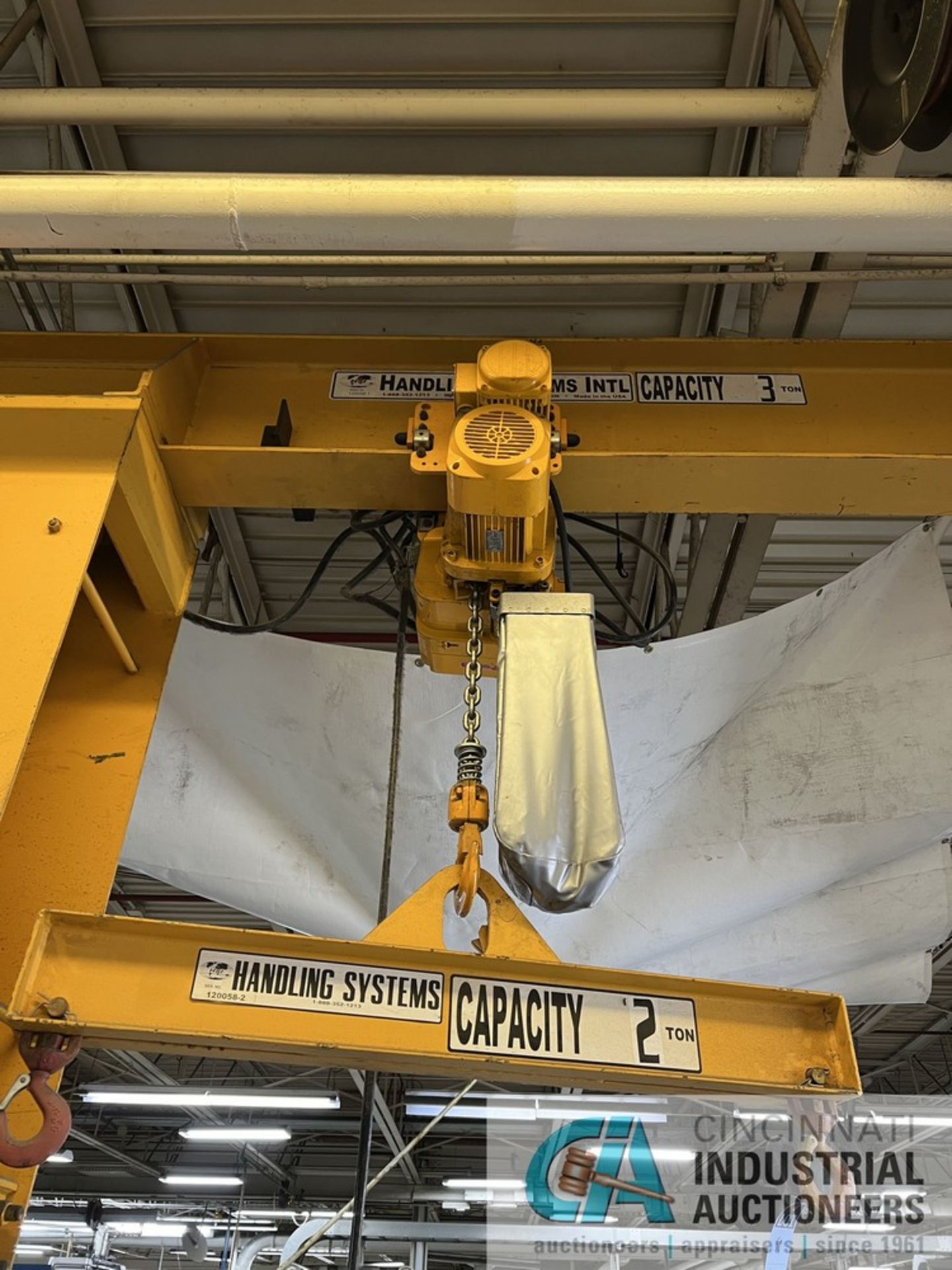 { Group of lots: 55, 56 } 3 TON X 10' ARM X 16