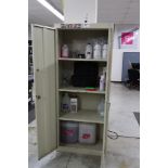 Printer maintenance supply cabinet