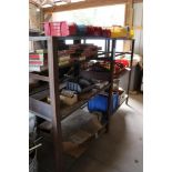 Angle iron shelving w/ contents
