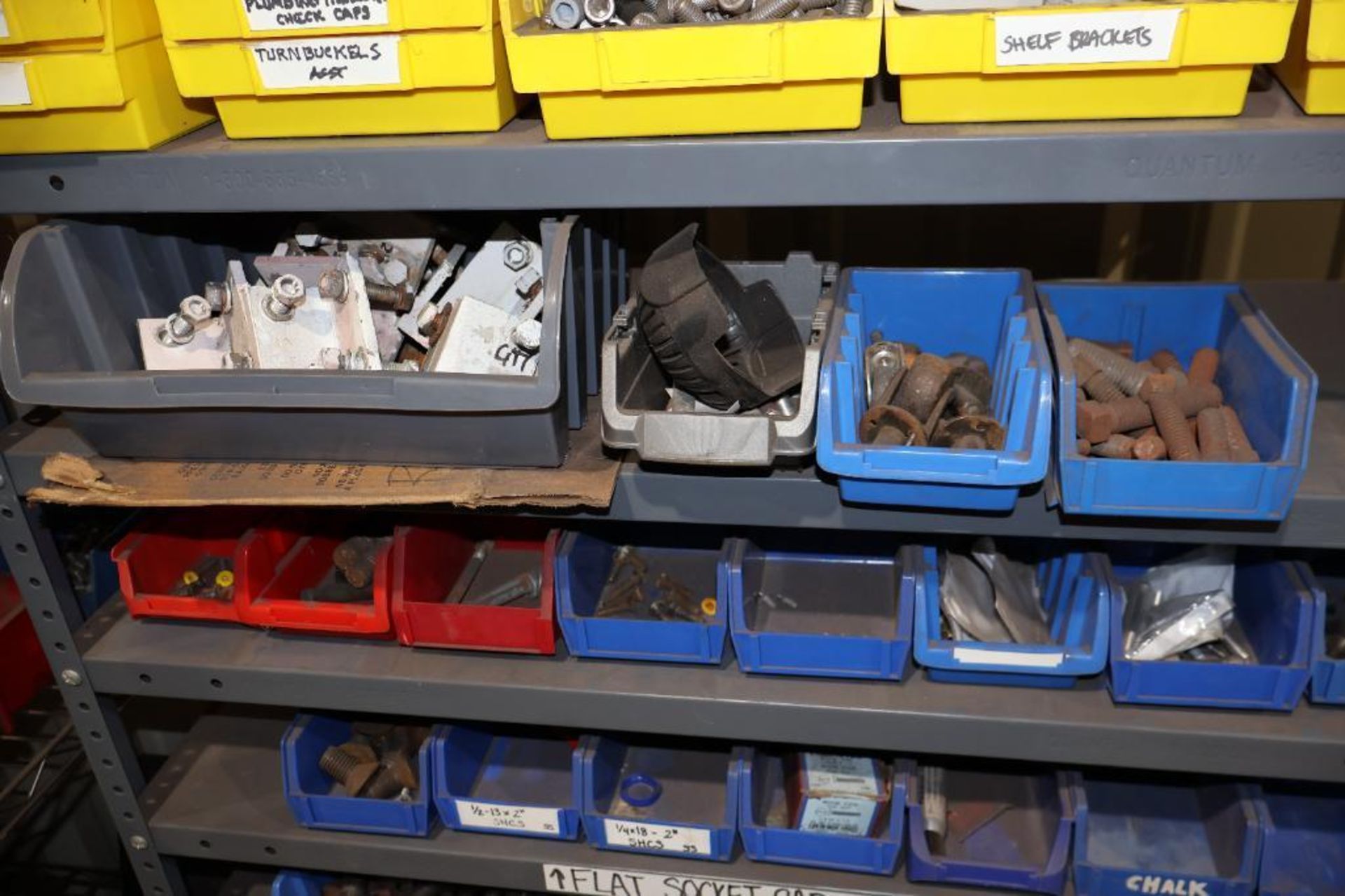 Shelf w/ hardware bins - Image 5 of 16