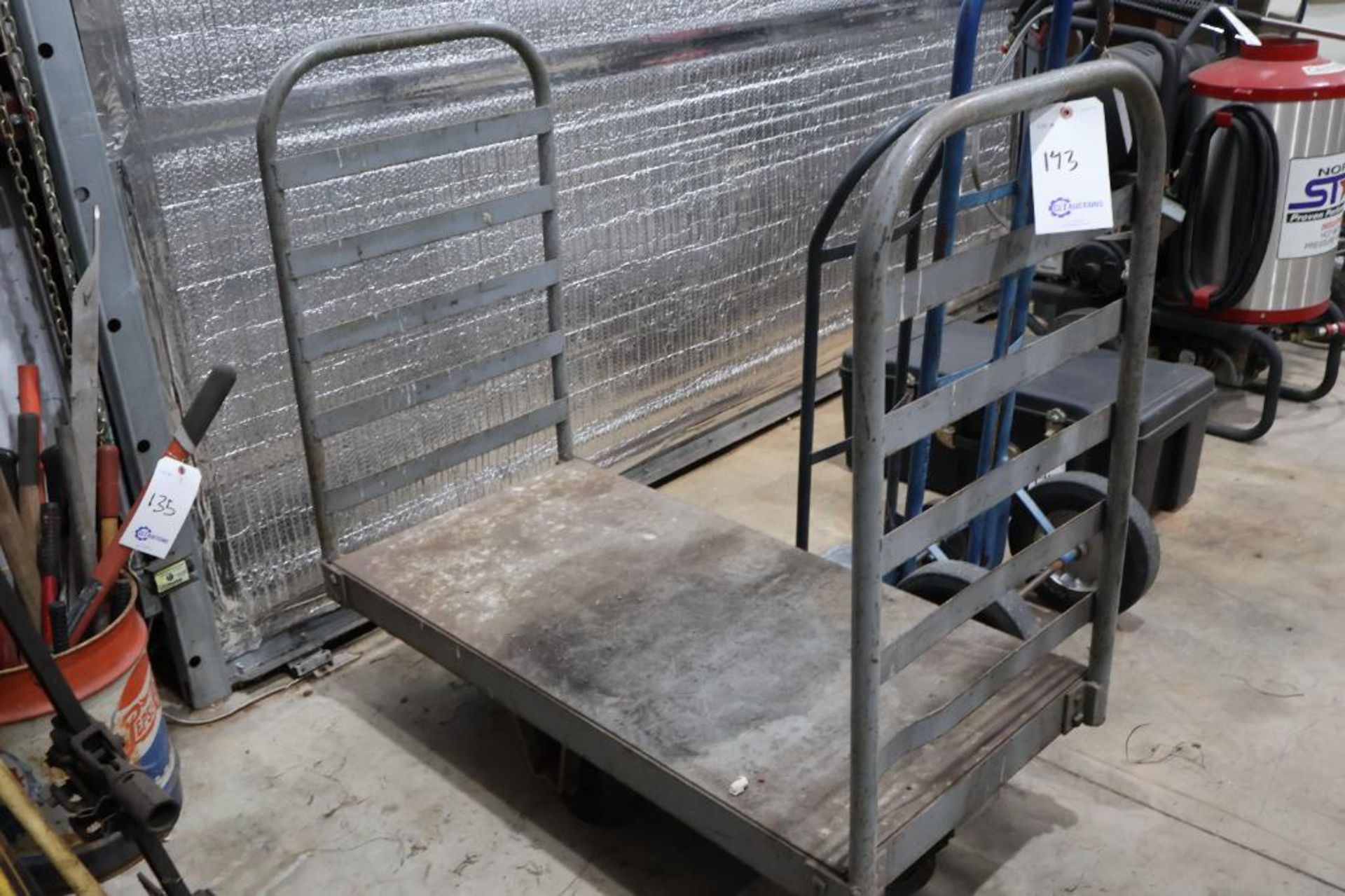 Steel flatbed cart