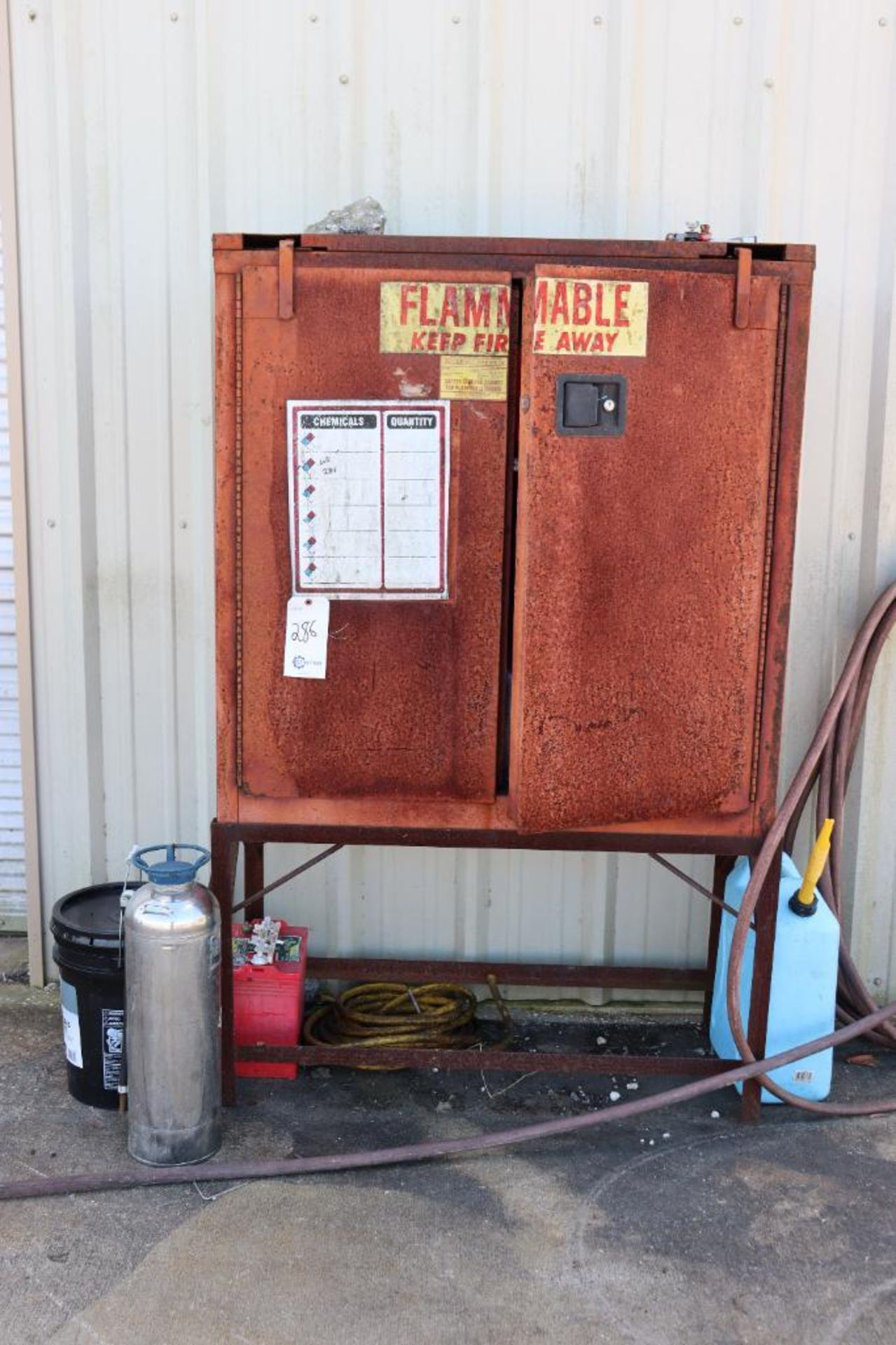 Flammable cabinet w/ gas cans