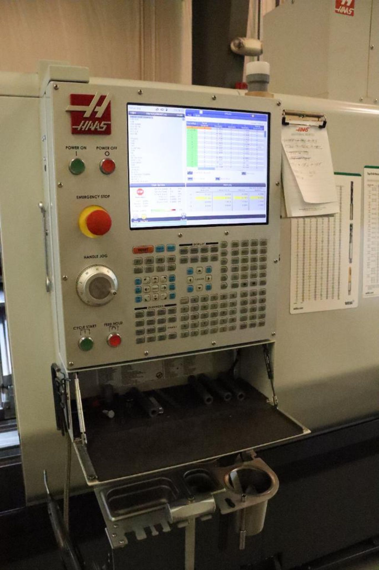2021 Haas DS-30Y Dual Spindle Turning Center w/ bar feeder, Live tooling, Low hours! - Image 13 of 22