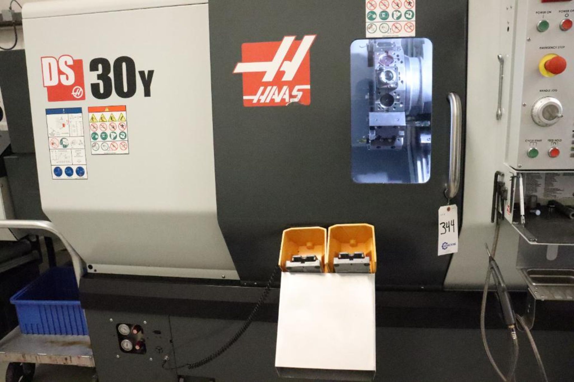 2021 Haas DS-30Y Dual Spindle Turning Center w/ bar feeder, Live tooling, Low hours! - Image 4 of 22
