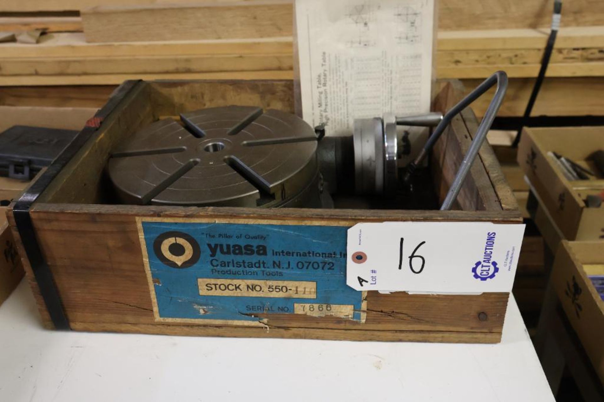 Yuasa 550-110 10" rotary table