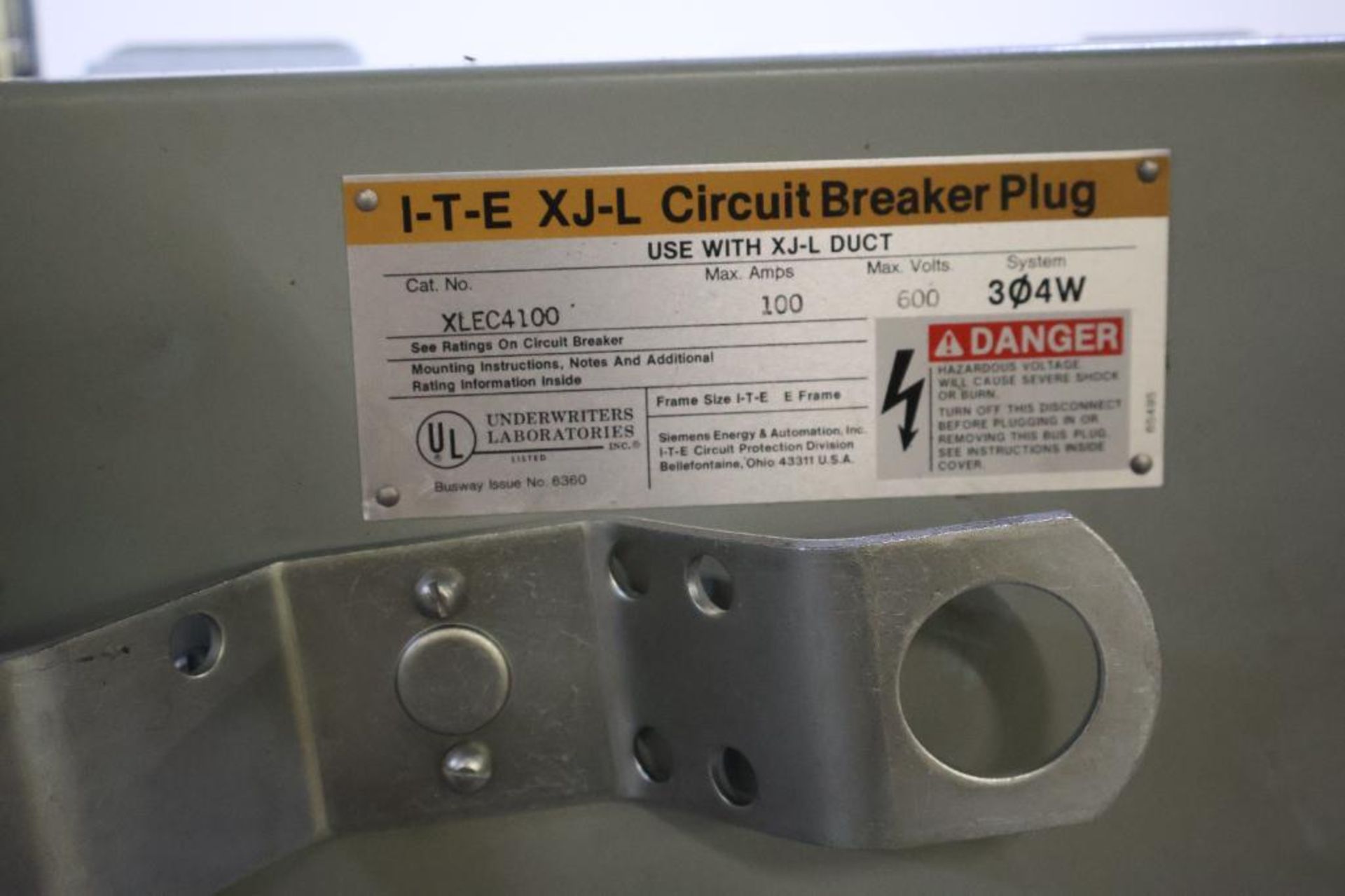 ITE XJ-L XLEC4100 busway circuit breakers - Image 6 of 6