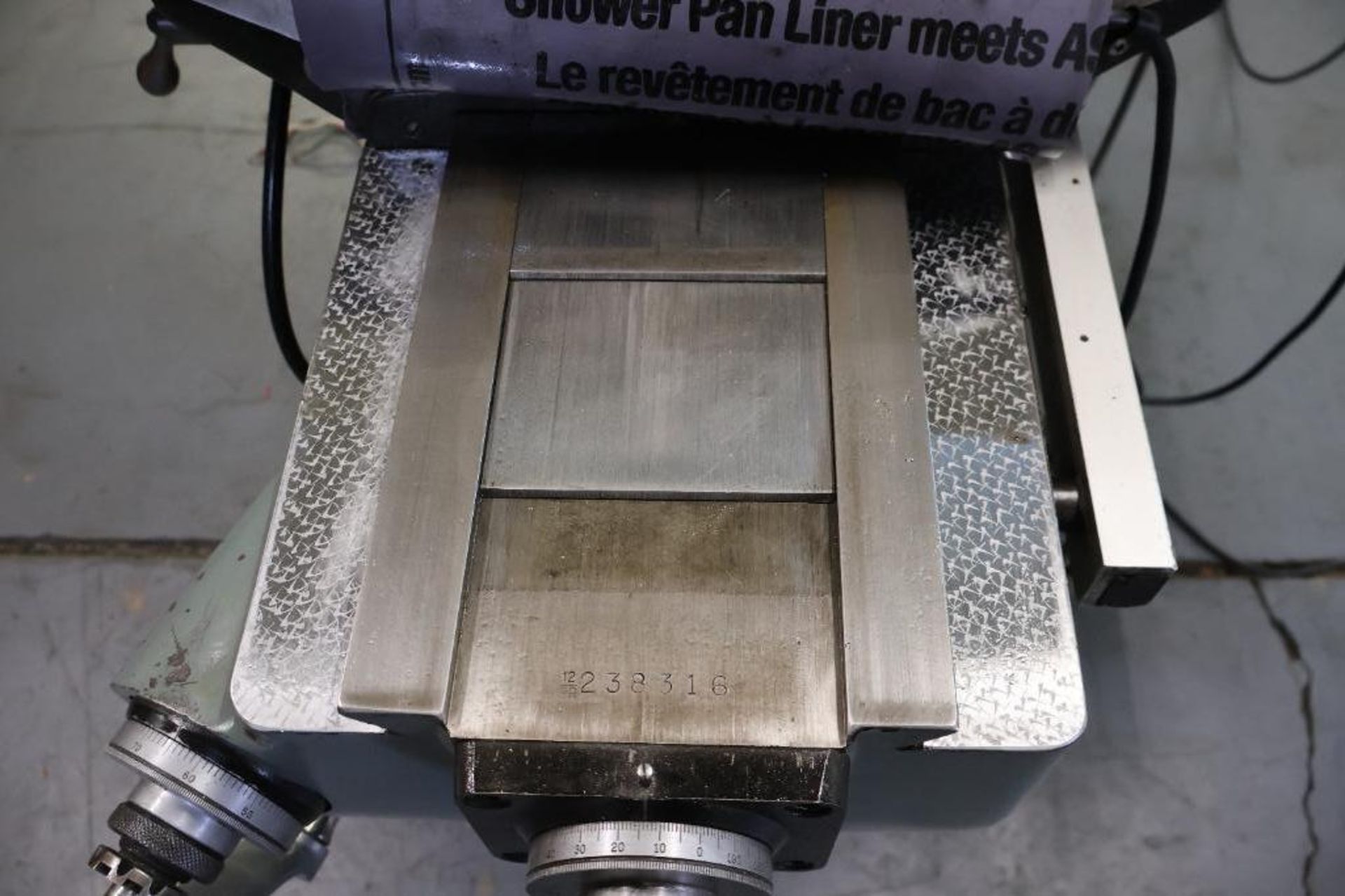 Bridgeport vertical milling machine w/ DRO, power feed - Image 6 of 18