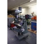 Bridgeport vertical milling machine w/ DRO, power feed